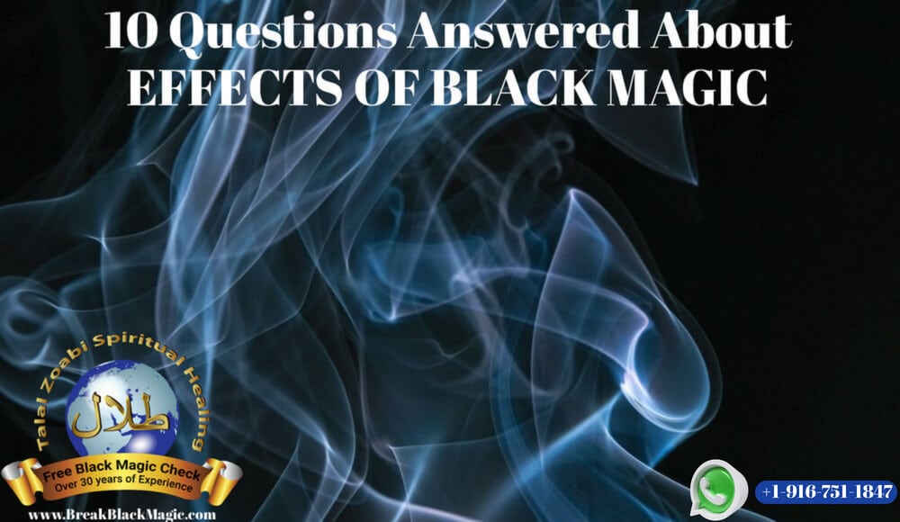 Effects of black magic, white smoke with a black background.