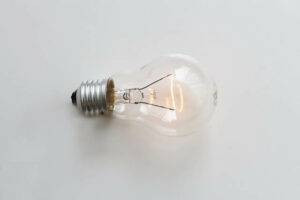Light bulb, energy healing