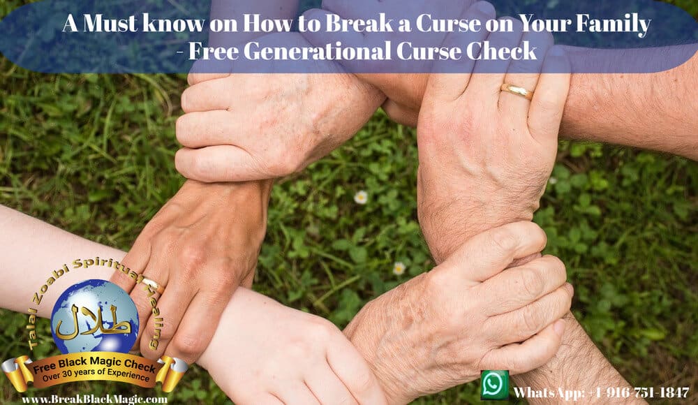 How to break a curse on your family, six hands holding each other's wrists to make the shape of an octagon.