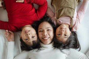 How to heal spiritually, family laying together
