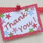 Card that says thank you on it with envelope, spiritual healing testimonial.