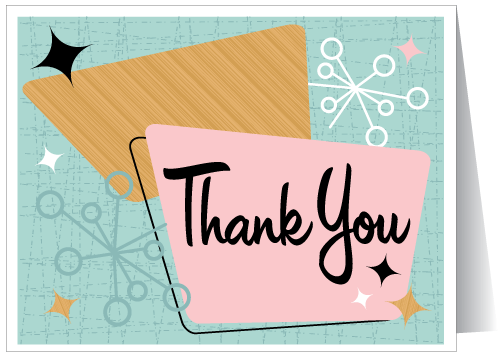 Thank you card, spiritual healing testimonial.